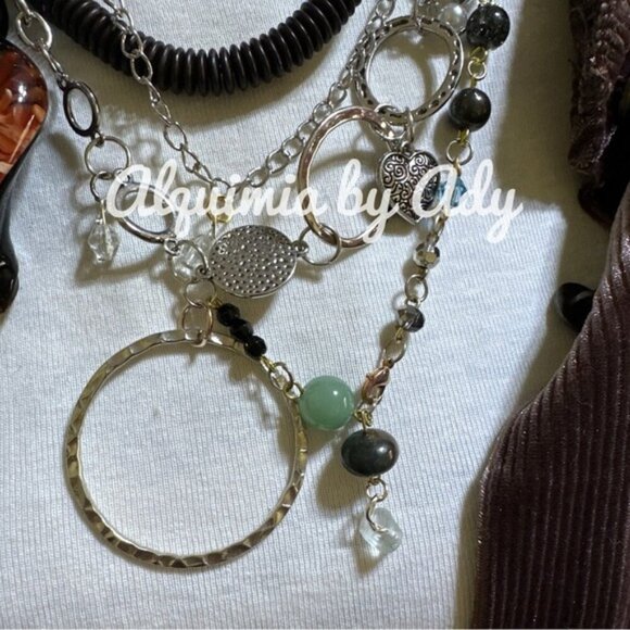 Alquimia Multicolor Layered Necklace - Picture 4 of 8